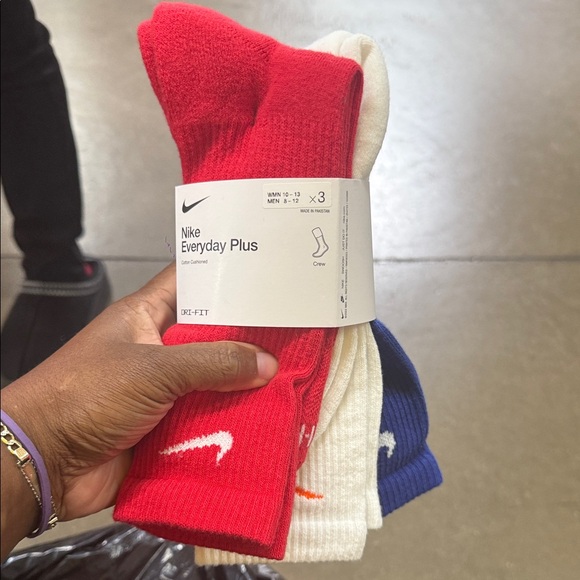Nike Other - Nike Everyday Plus Crew Socks - Red, White, Blue 3PK
